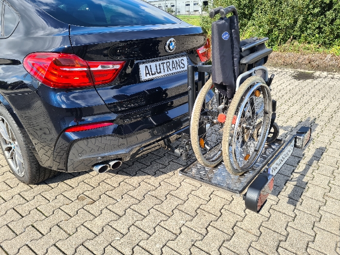 Heckträger für Rollstuhl Transport Aluwanne